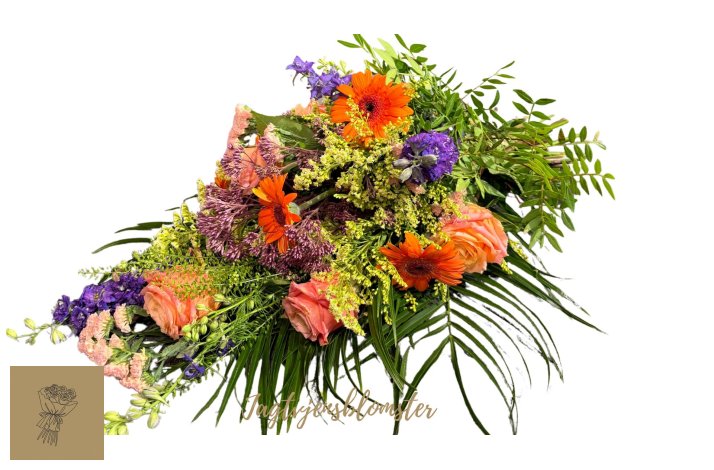 B�rebuket - orange &amp; lilla